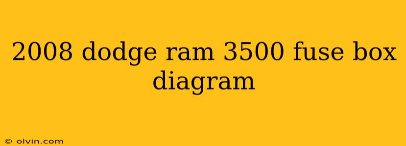 2008 dodge ram 3500 fuse box diagram