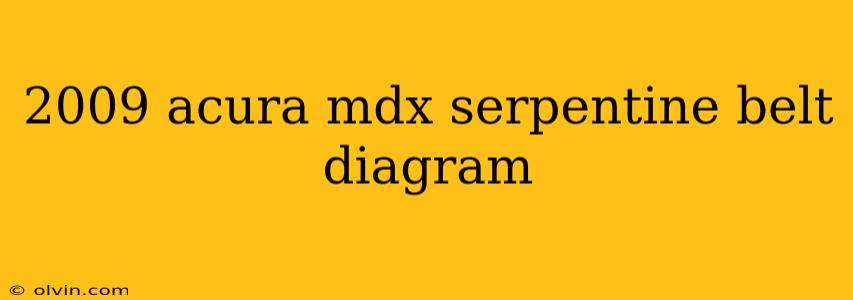 2009 acura mdx serpentine belt diagram