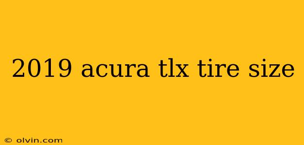 2019 acura tlx tire size