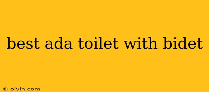 best ada toilet with bidet