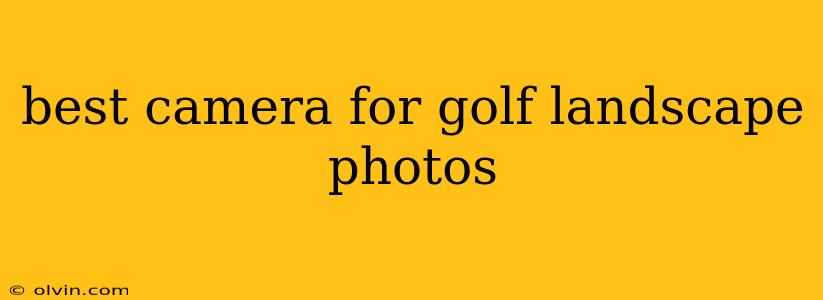 best camera for golf landscape photos