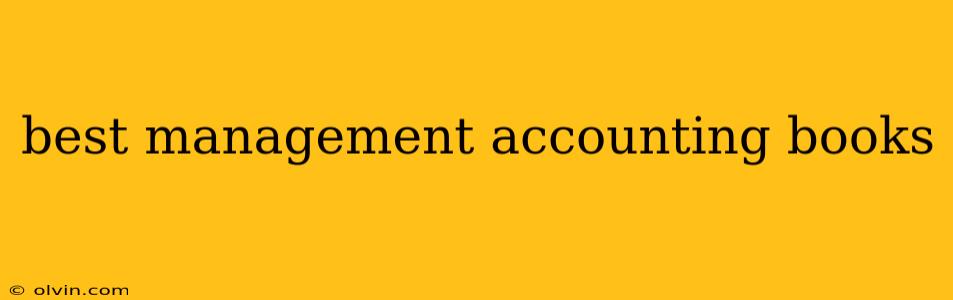 best management accounting books