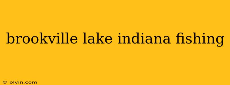 brookville lake indiana fishing