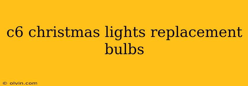 c6 christmas lights replacement bulbs