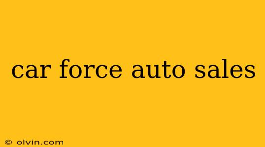 car force auto sales