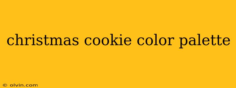 christmas cookie color palette