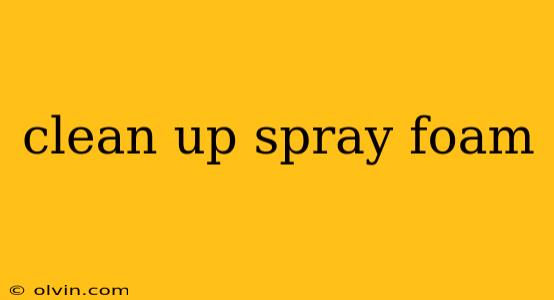 clean up spray foam