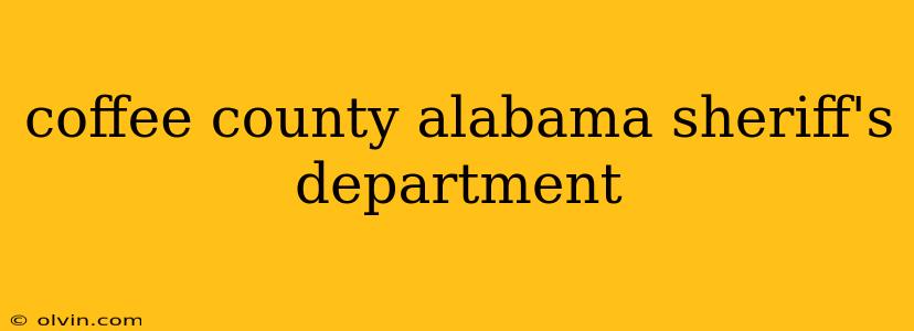 coffee county alabama sheriff's department