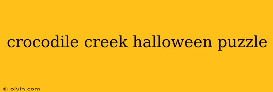 crocodile creek halloween puzzle