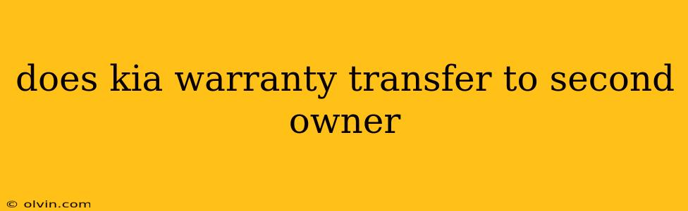 does kia warranty transfer to second owner