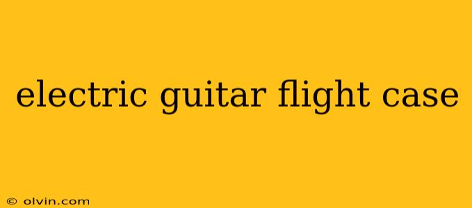 electric guitar flight case