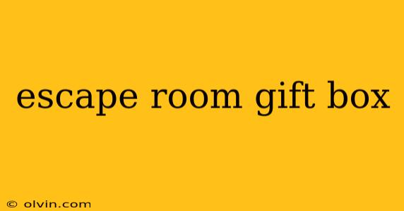 escape room gift box