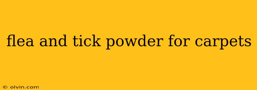 flea and tick powder for carpets