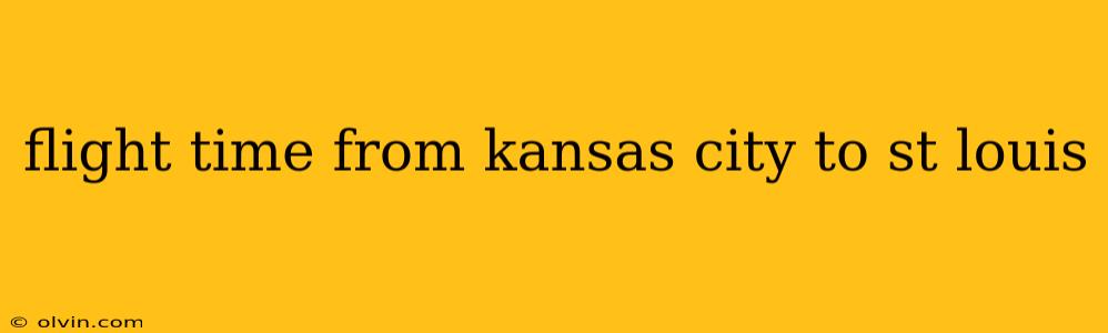 flight time from kansas city to st louis