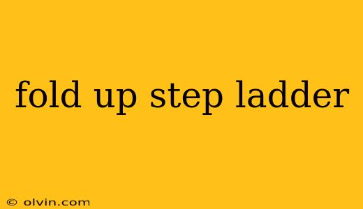 fold up step ladder