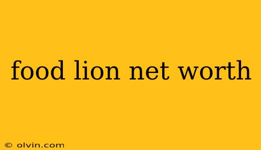 food lion net worth