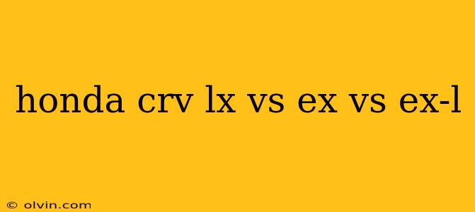 honda crv lx vs ex vs ex-l