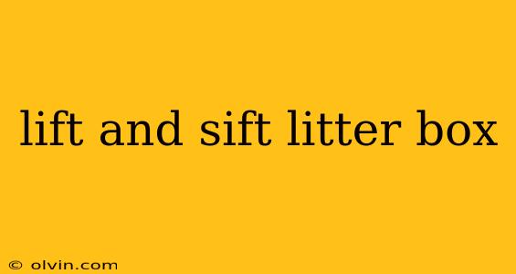 lift and sift litter box