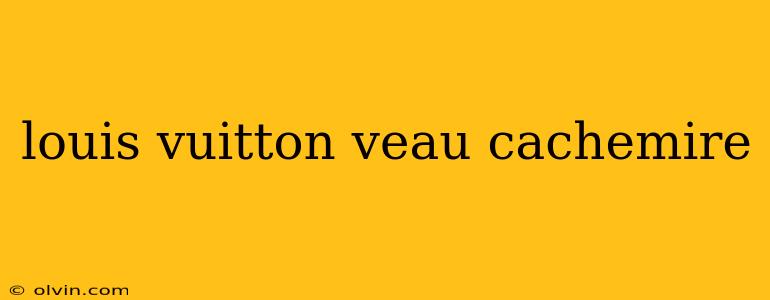 louis vuitton veau cachemire