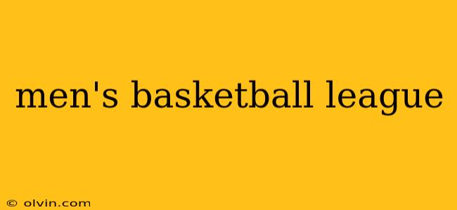 men's basketball league