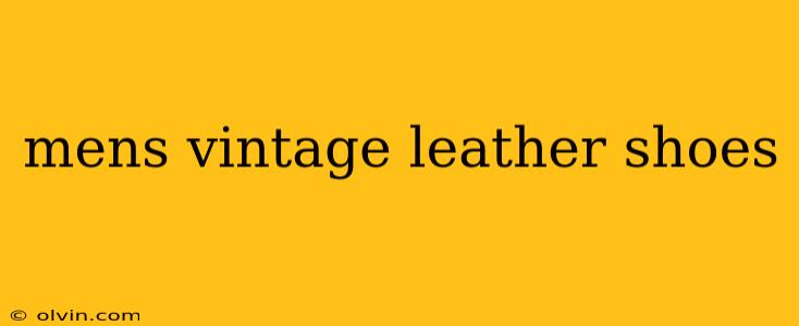 mens vintage leather shoes