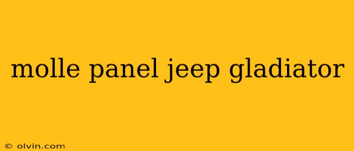 molle panel jeep gladiator