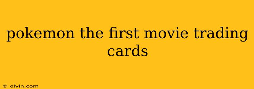 pokemon the first movie trading cards