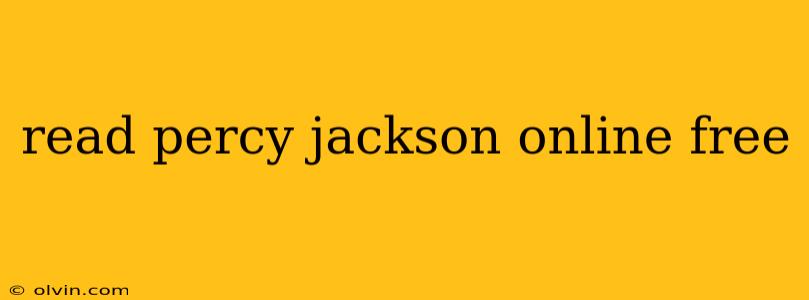 read percy jackson online free