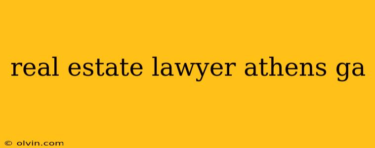 real estate lawyer athens ga