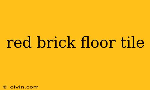 red brick floor tile