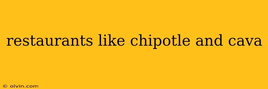 restaurants like chipotle and cava