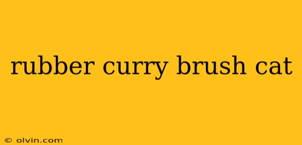 rubber curry brush cat