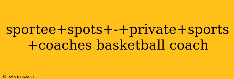 sportee+spots+-+private+sports+coaches basketball coach