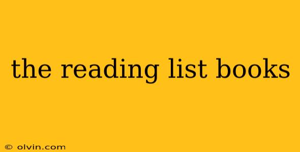 the reading list books