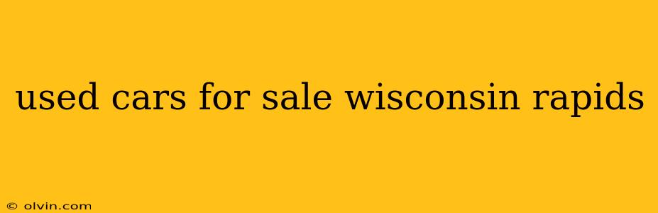 used cars for sale wisconsin rapids