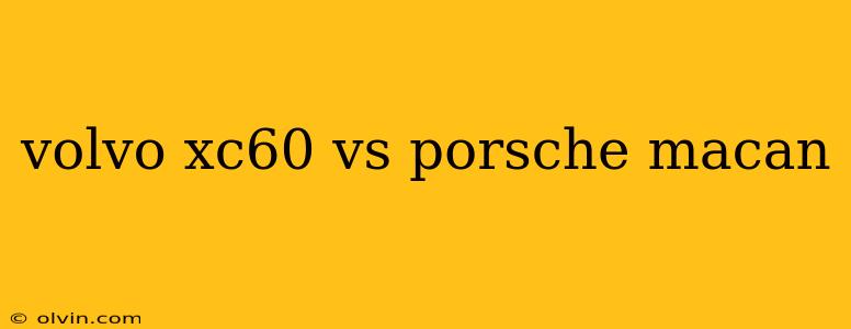 volvo xc60 vs porsche macan