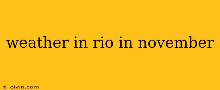 weather in rio in november