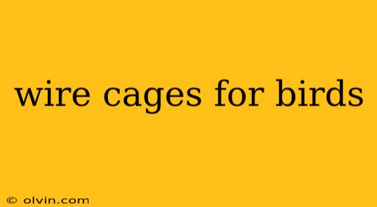 wire cages for birds